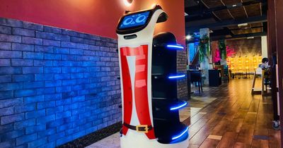 Inside the UK's new all-you-can-eat restaurant where robots serve you food