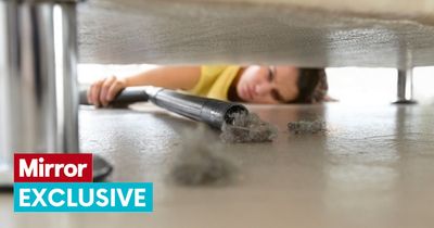 Cleaning expert's tips on 'forgotten areas' as millions have never cleaned under bed