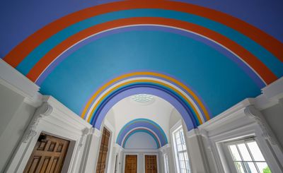 Bridget Riley unveils her first ceiling painting for the British School at Rome
