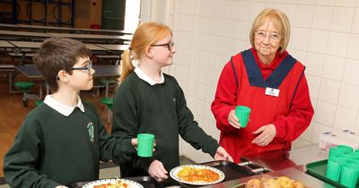 'Queen of the school' gets her rightful royal reward after 53 years as a dinner lady