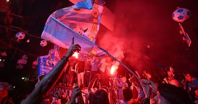 Inside wild Napoli celebrations as fans storm pitch, streets and light sky with fireworks