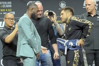 UFC 288 video: Aljamain Sterling, Henry Cejudo exchange words at press conference faceoff