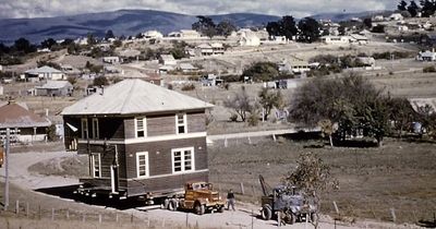 The day a bank was put on a truck and moved to escape being flooded