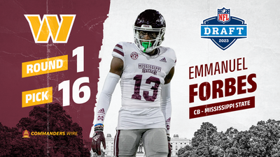 WATCH: Commanders rookie CB Emmanuel Forbes’ college highlights
