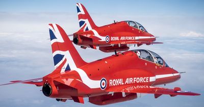 Red Arrows and RAF flypast route - everywhere you'll be able to see display