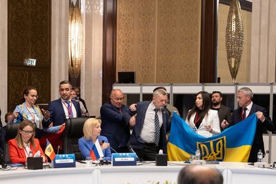 Ukraine delegate punches Russian at Black Sea nations assembly in Ankara