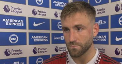 Luke Shaw points finger at Man Utd team-mates after dramatic Brighton defeat