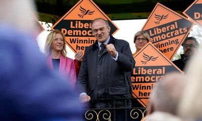 Ed Davey hails English local election results and hits out at ‘Tory brand’