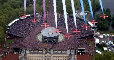 Coronation flypast route and timings: When and where you can see the Red Arrows this weekend