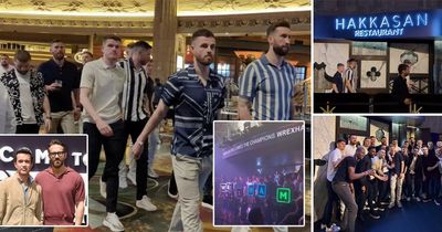 Wrexham players begin "monster" party in Las Vegas as Ryan Reynolds' picks up the tab