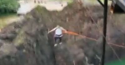 Man goes bungee jumping to celebrate divorce - ends up plunging 70ft as it snaps