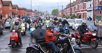 Hundreds of motorbikes line streets after heartbreaking loss