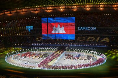 Flags and fireworks as Cambodia kicks off SEA Games