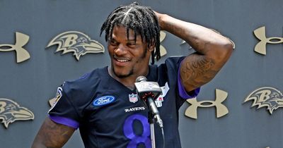 Lamar Jackson "almost broke TV" in furious outburst at Baltimore Ravens play