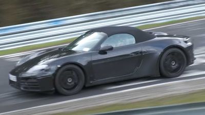 See 2025 Porsche Boxster EV Silently Lap Nurburgring In New Spy Video