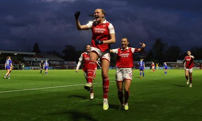 Frida Maanum sees off Leicester to give wounded Arsenal WSL respite