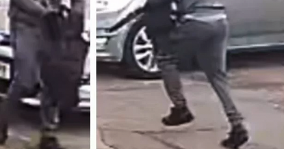 Masked gunman caught on CCTV shooting at house before fleeing as police launch appeal