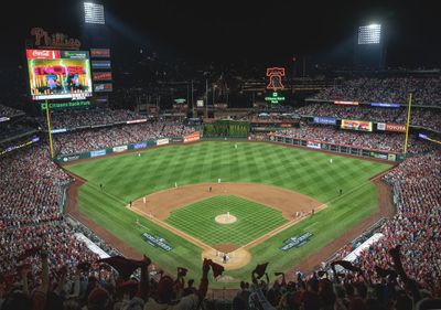 Fan Leaves on Stretcher After Falling Into Bullpen at Red Sox-Phillies