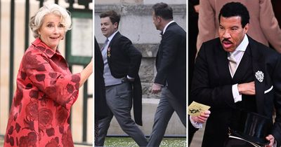 Emma Thompson and Ant and Dec lead stars in their finery to celebrate King Charles' Coronation