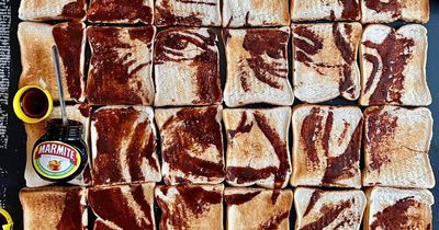 Artist crafts King Charles portrait from 42 slices of Marmite toast to mark Coronation