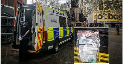 Cops make crack cocaine arrest SECONDS after arriving at Piccadilly Gardens