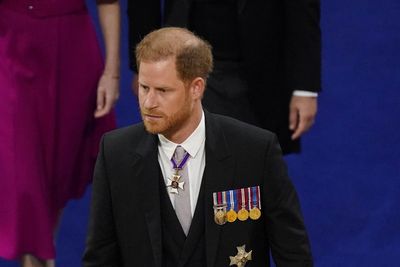 Duke of Sussex seated in third row for coronation of his father the King
