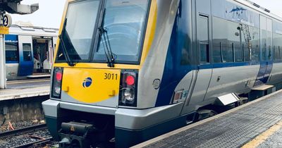 Three arrested after trains spray painted in South Belfast