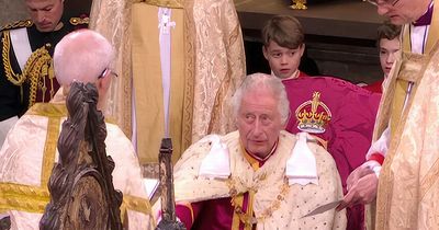 King Charles grimaces over pen during Coronation after once losing cool over leaky item