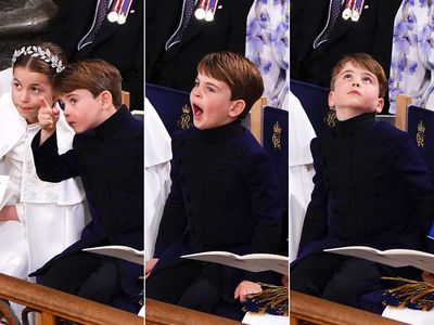 Prince Louis seen yawning and fidgeting during coronation service - OLD