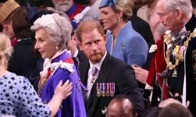 Prince Harry arrives alone for King Charles’s coronation ceremony