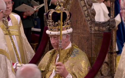 King Charles III officially crowned in ancient ceremony at Westminster Abbey