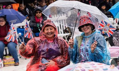 Buckingham Palace flypast scaled down as downpour rains on Charles’s parade