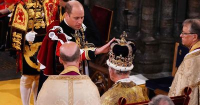 King Charles murmurs three heartfelt words to Prince William after Coronation kiss