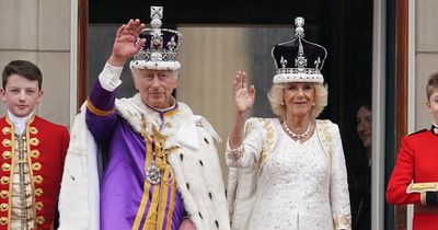 King Charles and Royal family take to the balcony at Buckingham Palace