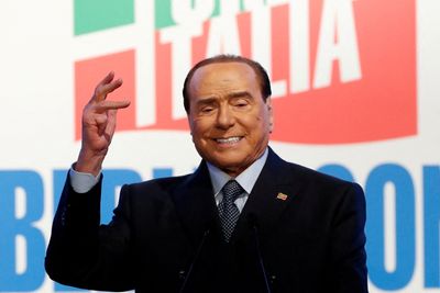 Italy's Berlusconi sends video message to Forza party from hospital