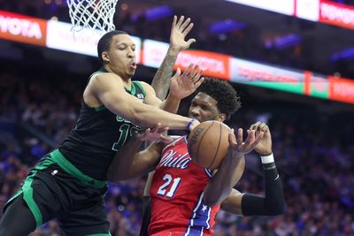 ‘Dang, I really got curb stomped’: Grant Williams on escaping mostly unscathed after Joel Embiid stepped on his head
