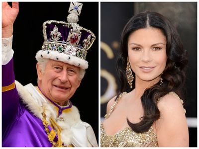 ‘God save the King’: Catherine Zeta-Jones leads celebrities congratulating Charles and Camilla