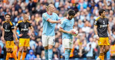 What Ilkay Gundogan said to Erling Haaland before Man City penalty vs Leeds