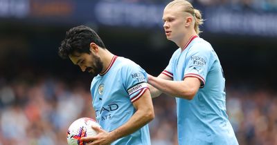 Ilkay Gundogan chat with Erling Haaland before penalty miss as Pep Guardiola details stance on Man City star's future