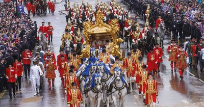 Coronation march of history in biggest military parade in Britain for 70 years