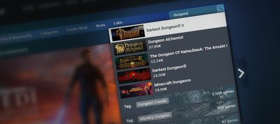 Steam's search bar just got a lot better