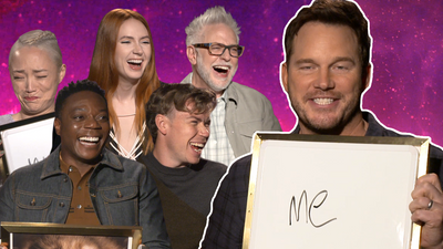 Chris Pratt, James Gunn And The ‘GOTG 3' Cast Can’t Stop Laughing During Trivia