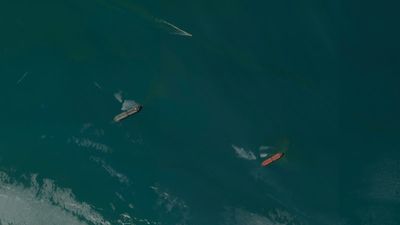 Satellite images show tankers Iran seized off Bandar Abbas