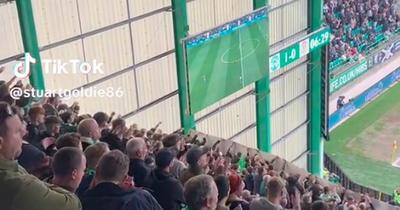 The moment Edinburgh Hibs fans chant crude anti-Coronation song during match