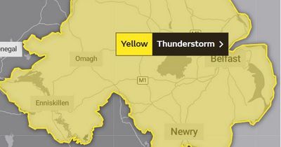 Northern Ireland weather: Thunderstorm and heavy showers warning issued by Met Office