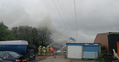 Smoke billows over Cardiff with people advised to shut doors and windows