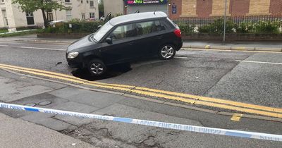 Huge Nottinghamshire sinkhole caused by collapsed sewer pipe