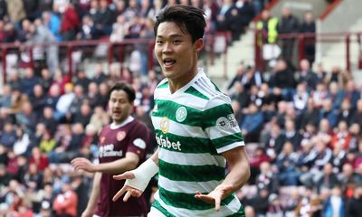 Celtic are Premiership champions for 53rd time after beating 10-man Hearts