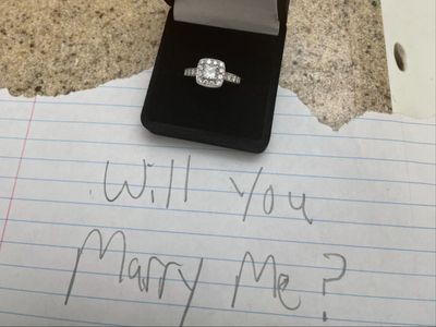 Bride-to-be defends fiancé after he proposes using piece of notebook paper: ‘As long as you’re happy’