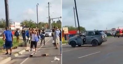 Brownsville Texas crash: Eight killed as car ploughs into migrants outside shelter